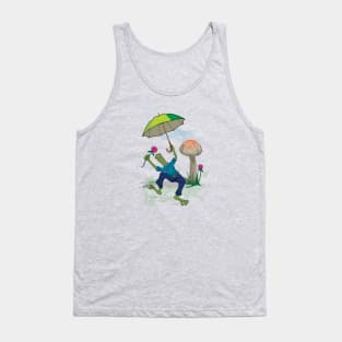 Frog with Umbrella Tank Top